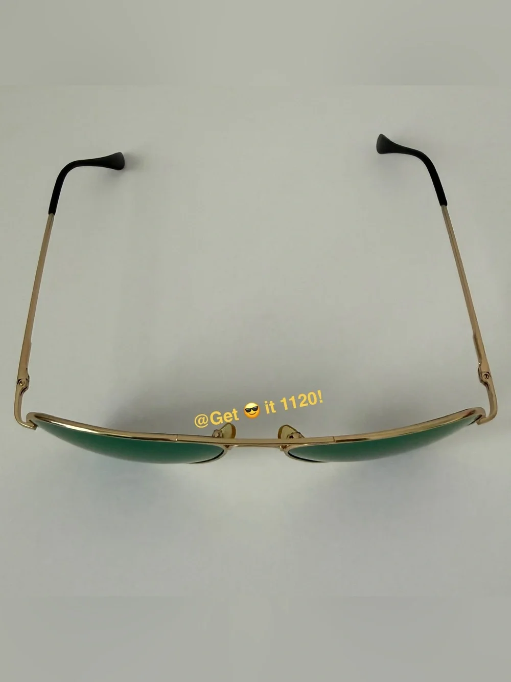 Ron Jon Tinted Aviator Sunglasses Purple Gold Lenses